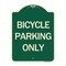 Signmission Bicycle Parking Only Heavy-Gauge Aluminum Architectural Sign, 24" x 18", G-1824-24318 A-DES-G-1824-24318 - alternate 1
